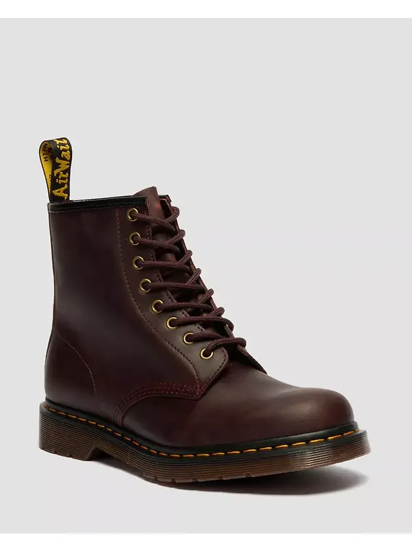 Dr Martens Unisex 1460 Crazy Horse Leather Boots - Cherry Red Image 9