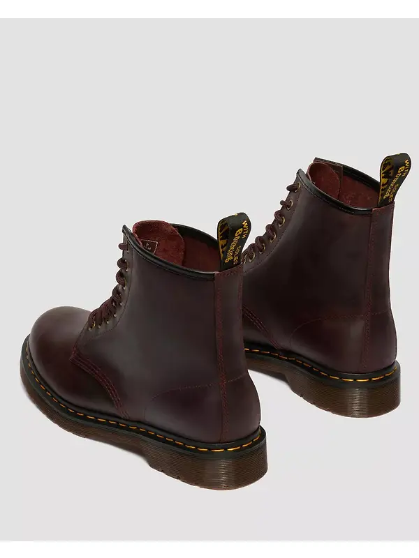 Dr Martens Unisex 1460 Crazy Horse Leather Boots - Cherry Red Image 5