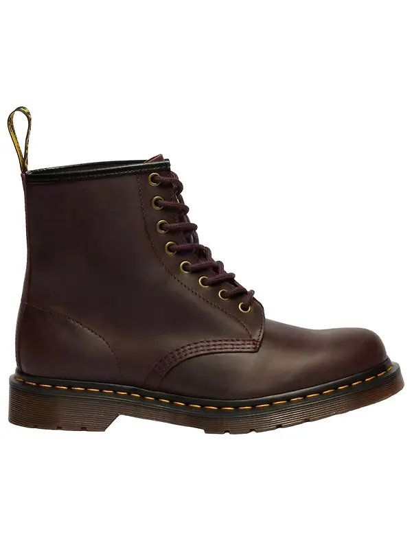 Dr Martens Unisex 1460 Crazy Horse Leather Boots - Cherry Red Product Image