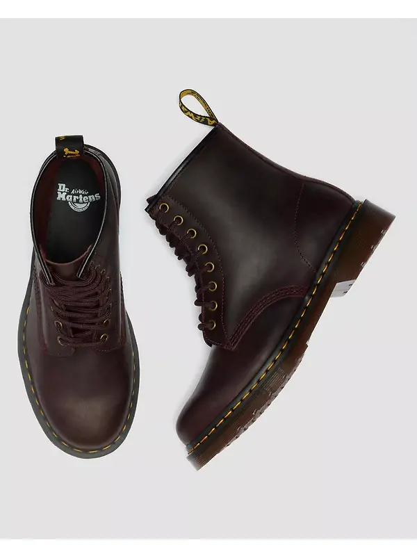 Dr Martens Unisex 1460 Crazy Horse Leather Boots - Cherry Red Image 8