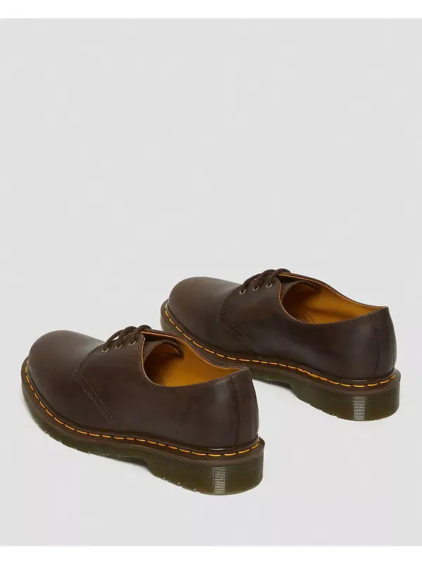 Dr Martens Unisex 1461 Crazy Horse Leather Oxford Shoes - Dark Brown Image 6