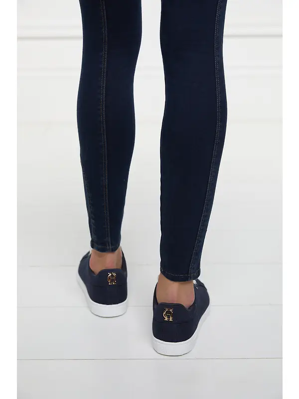 Holland Cooper Women's Chelsea Court Trainers - Ink Navy Image 11