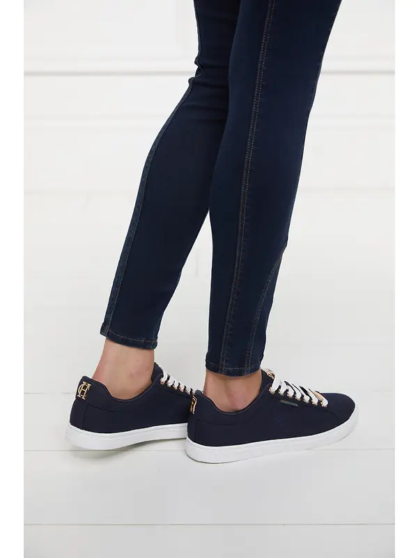 Holland Cooper Women's Chelsea Court Trainers - Ink Navy Image 8