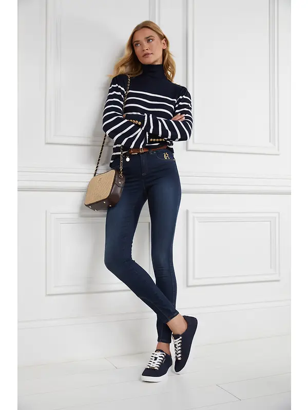 Holland Cooper Women's Chelsea Court Trainers - Ink Navy Image 3