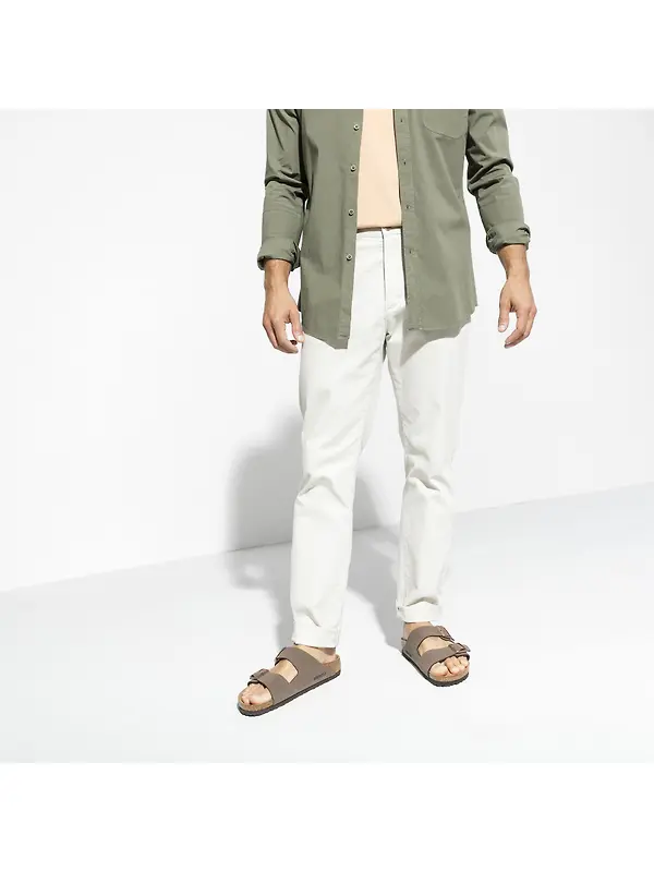 Birkenstock Unisex Arizona Birko-Flor Nubuck Regular Sandals - Mocca Image 6