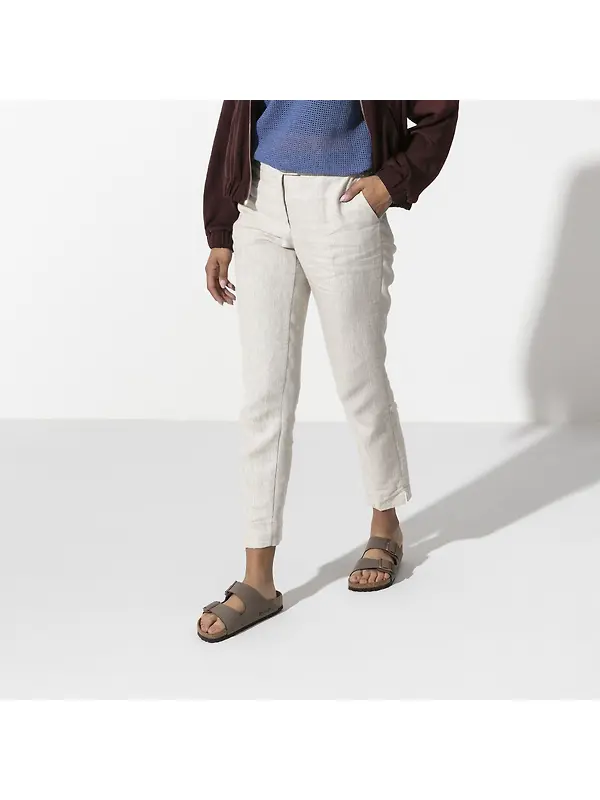 Birkenstock Unisex Arizona Birko-Flor Nubuck Regular Sandals - Mocca Image 4