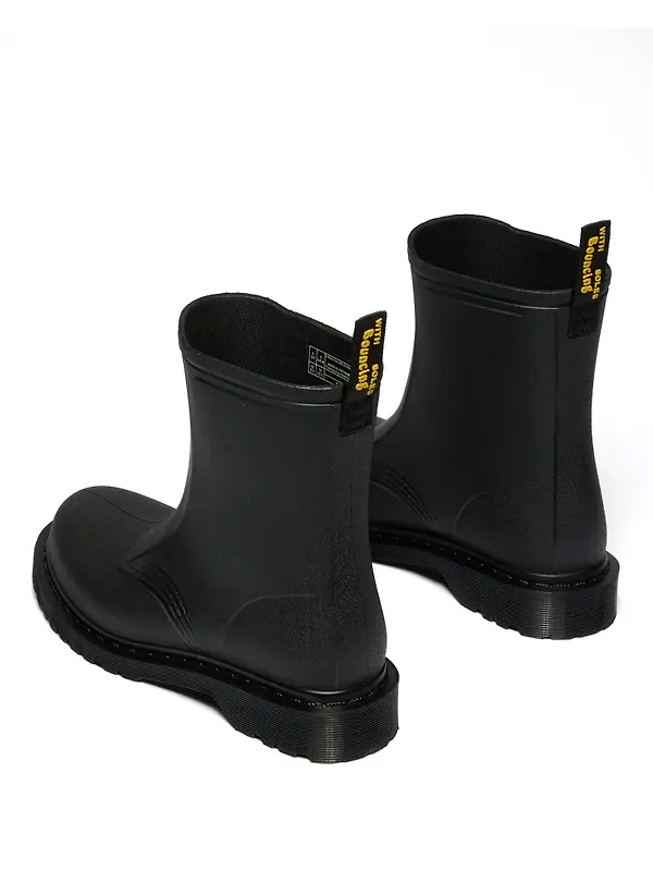 Dr. Martens Unisex 1460 Pvc Rain Boots - Black Image 3