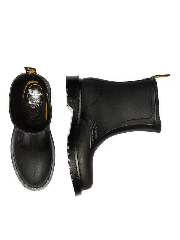 Dr. Martens Unisex 1460 Pvc Rain Boots - Black Image 6