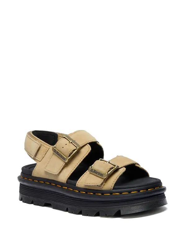 Dr. Martens Women's Zebzag Eh Suede Sandals - Savannah Tan Image 2