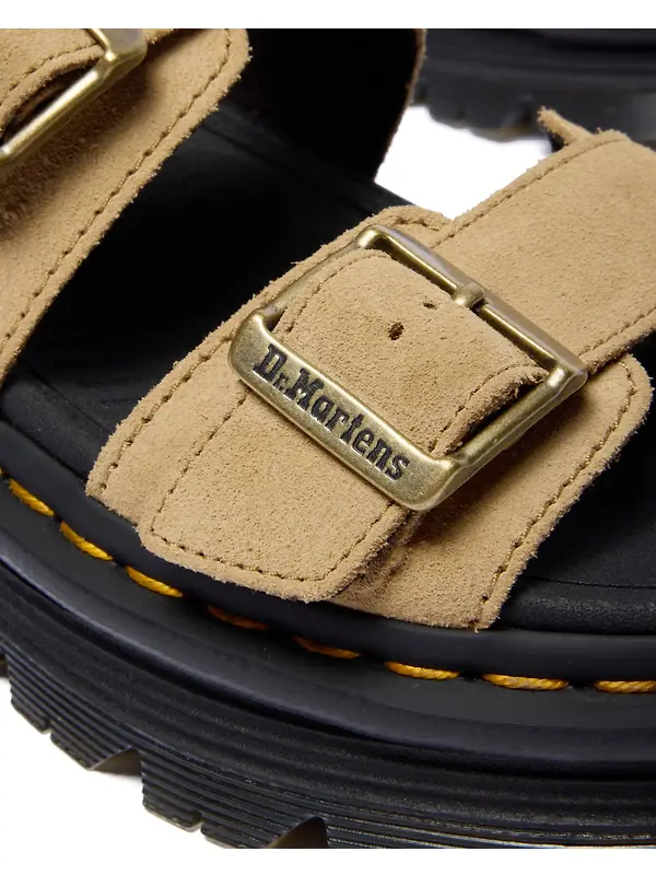 Dr. Martens Women's Zebzag Eh Suede Sandals - Savannah Tan Image 4