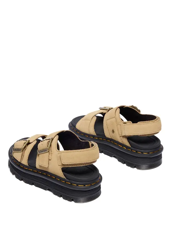 Dr. Martens Women's Zebzag Eh Suede Sandals - Savannah Tan Image 3
