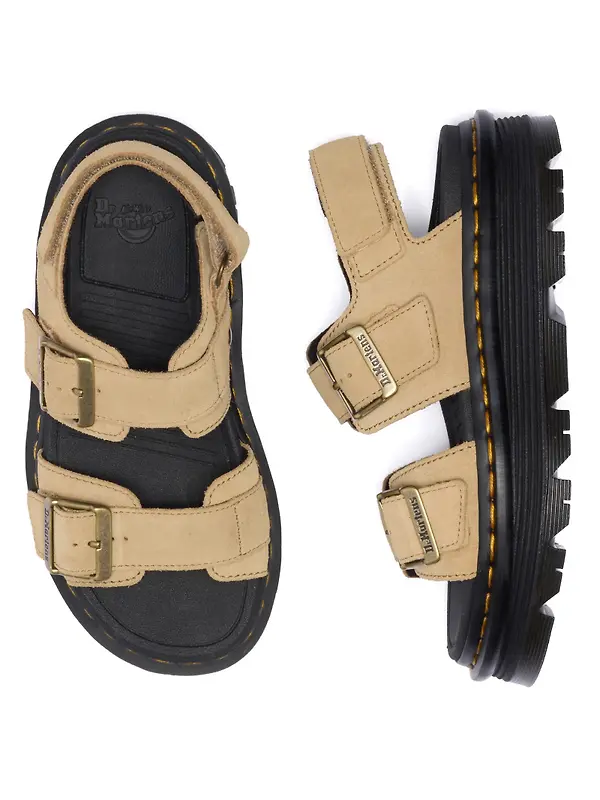 Dr. Martens Women's Zebzag Eh Suede Sandals - Savannah Tan Image 6
