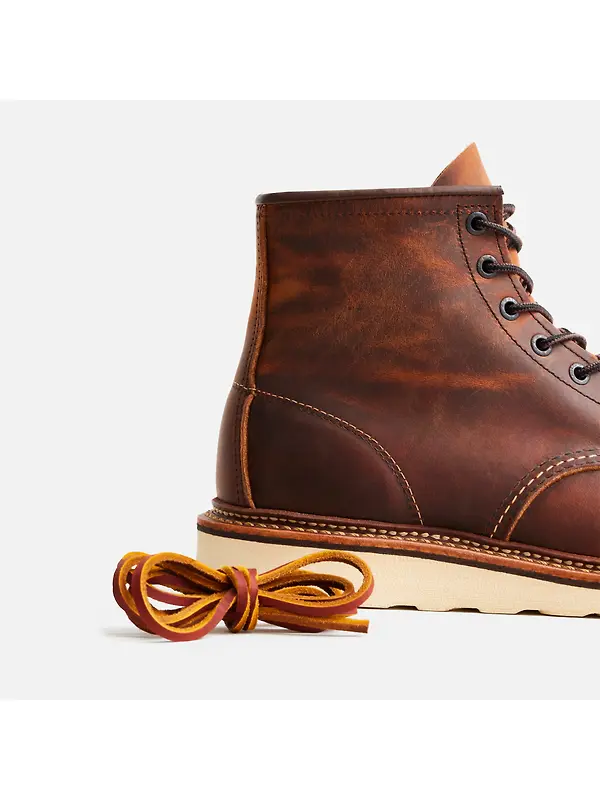 Red Wing Men's Classic Moc Toe Boots - Copper Rough & Tough - Style 1907 Image 9