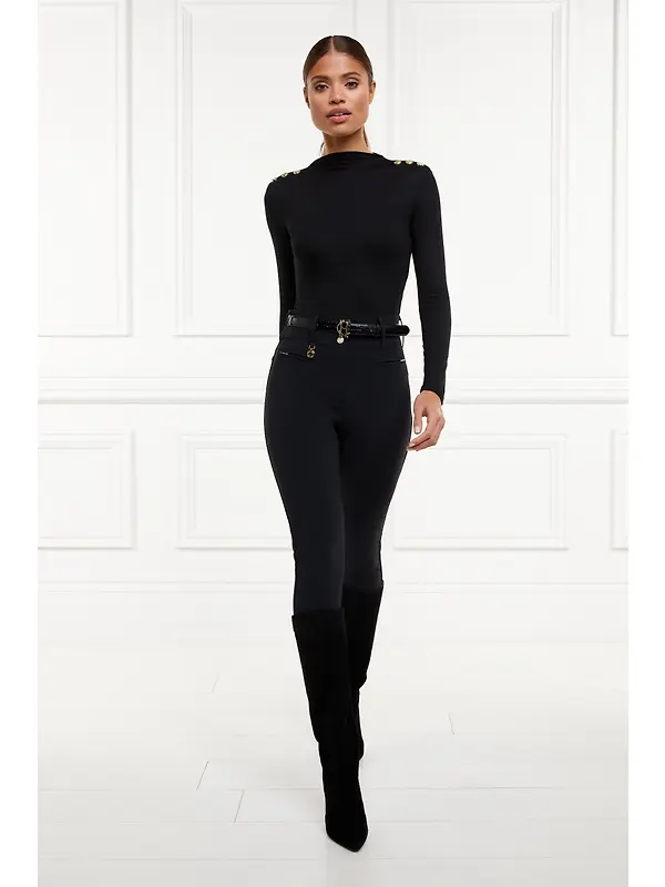 Holland Cooper Women's Contour Trousers (Regular Leg) - Black Image 8