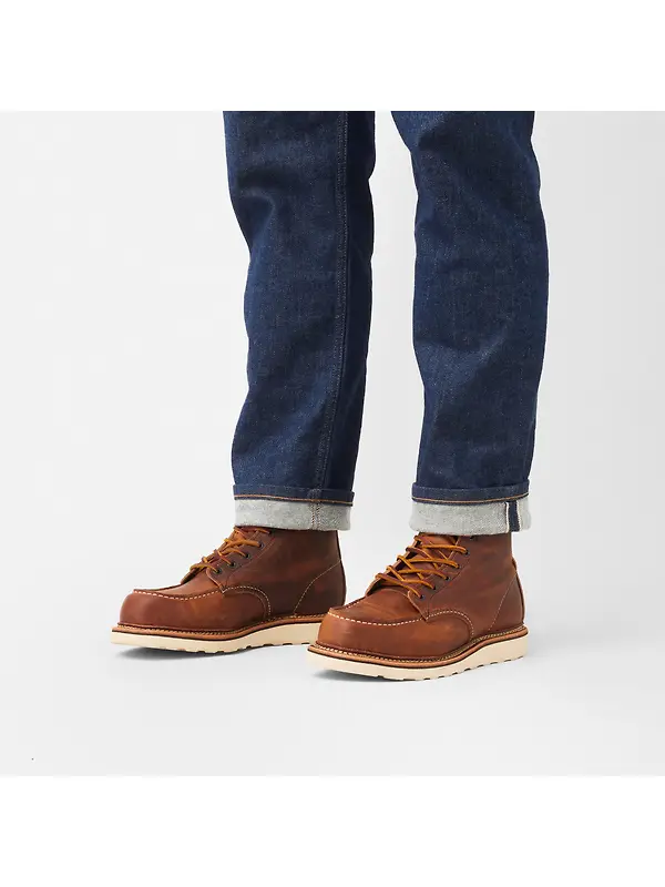 Red Wing Men's Classic Moc Toe Boots - Copper Rough & Tough - Style 1907 Image 10