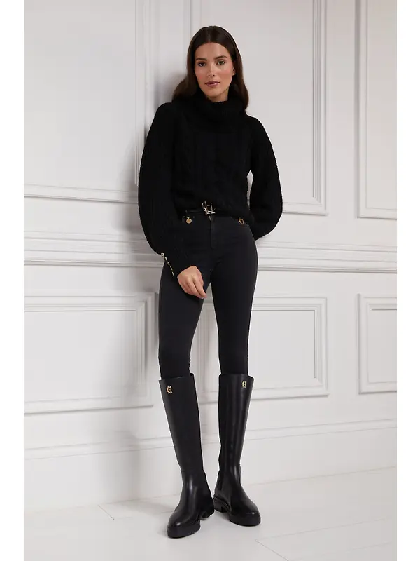 Holland Cooper Women's Astoria Knee Boots - Black Image 10