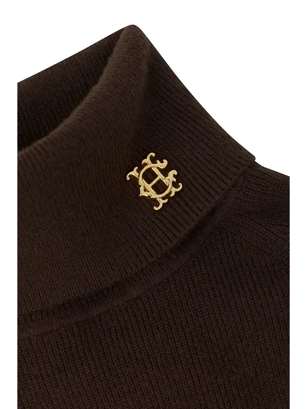 Holland Cooper Women's Aspen Knitted Dress - Olive Brown Image 6
