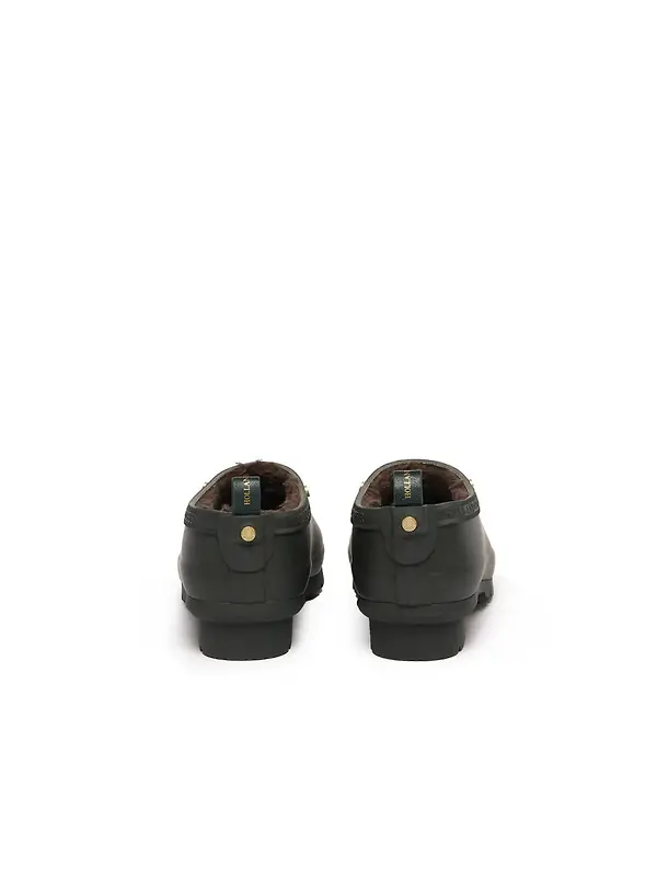 Holland Cooper Women's Sherpa Lined Gardening Loafers - Dark Pine Image 5
