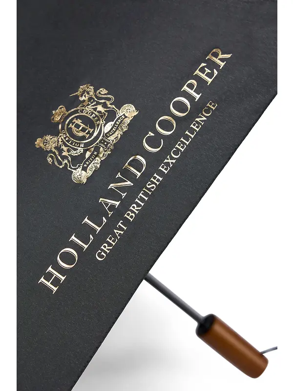 Holland Cooper Women's Mini HC Umbrella - Black Image 3