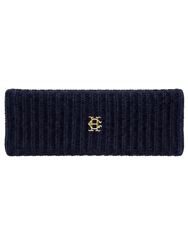 Holland Cooper Women's Knitted Headband - Navy Image 1