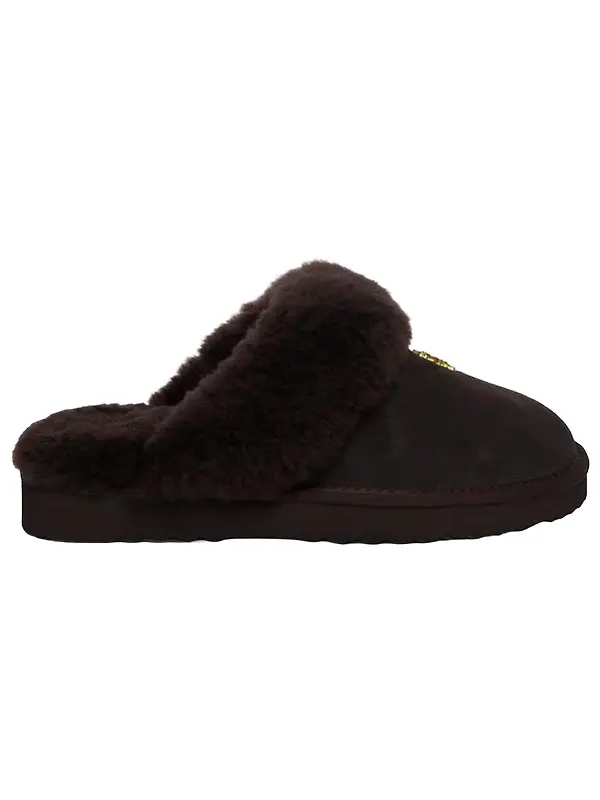 Holland Cooper Women's Classic Shearling Slippers - Chocolate Image 1