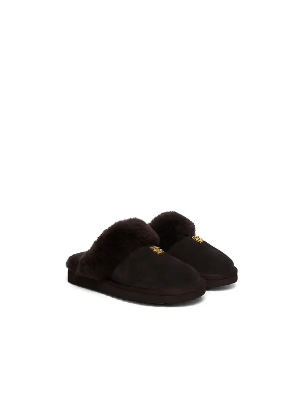 Holland Cooper Women's Classic Shearling Slippers - Chocolate Image 3