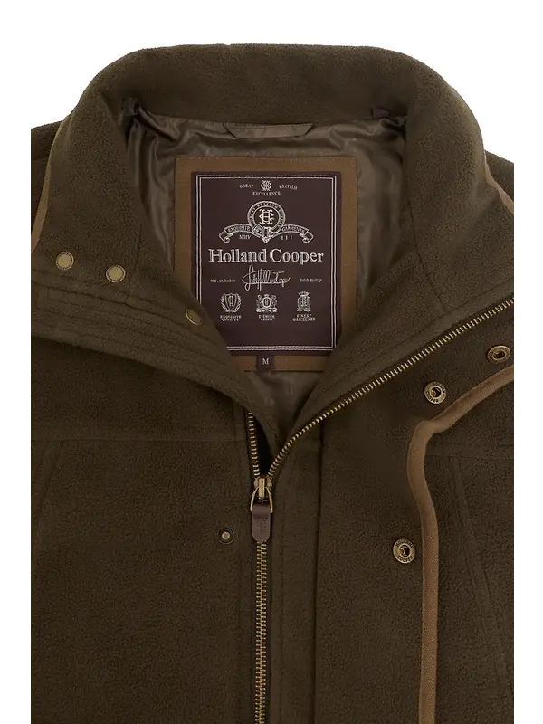 Holland Cooper Men's Fleece Field Jacket - Khaki Image 8