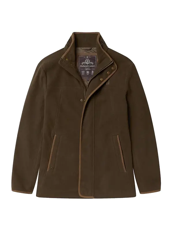 Holland Cooper Men's Fleece Field Jacket - Khaki Image 1