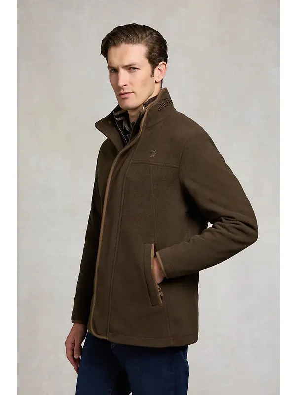 Holland Cooper Men's Fleece Field Jacket - Khaki Image 4
