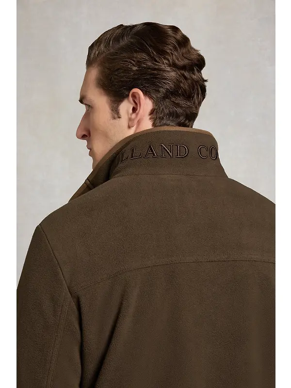 Holland Cooper Men's Fleece Field Jacket - Khaki Image 7