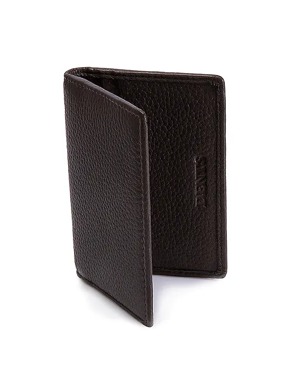 Dents Men's Beauley Pebble Grain Leather Card Holder with RFID Blocking - Black Image 5
