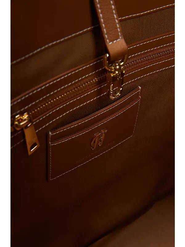 Holland Cooper Women's Kensington Tote Bag - Tan Herringbone Image 3