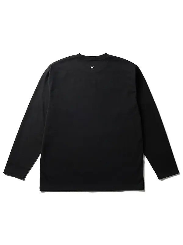 Snow Peak New Standard Logo L/S T-Shirt - Black Image 2