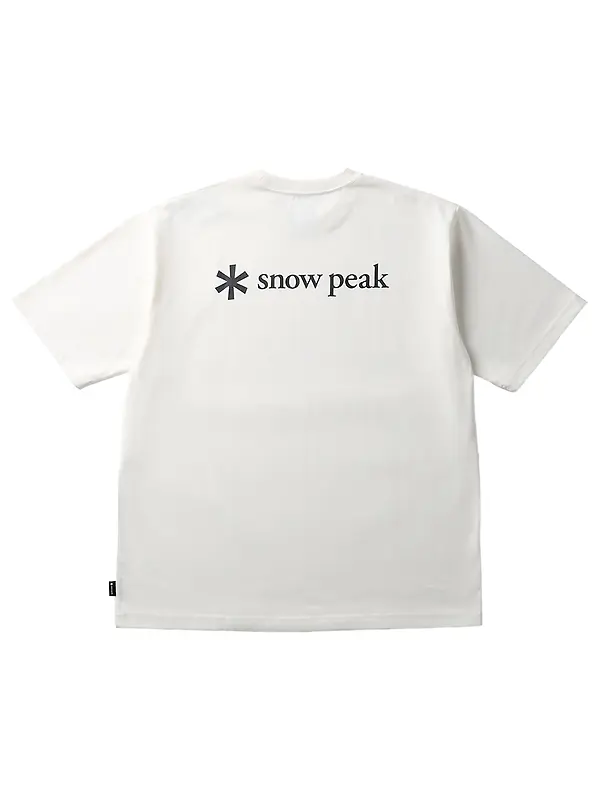 Snow Peak New Standard Back Printed Logo T-Shirt - Off White Image 1