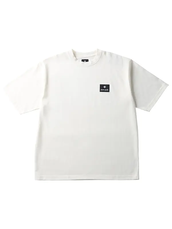 Snow Peak New Standard Square Logo T-Shirt - Off White Image 1