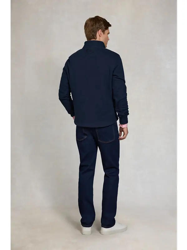 Holland Cooper Men's Quarter Zip Sweat - Ink Navy Image 5