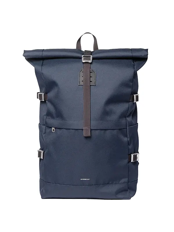 Sandqvist Icon Rolltop Backpack L 26L 16" - Navy Image 1