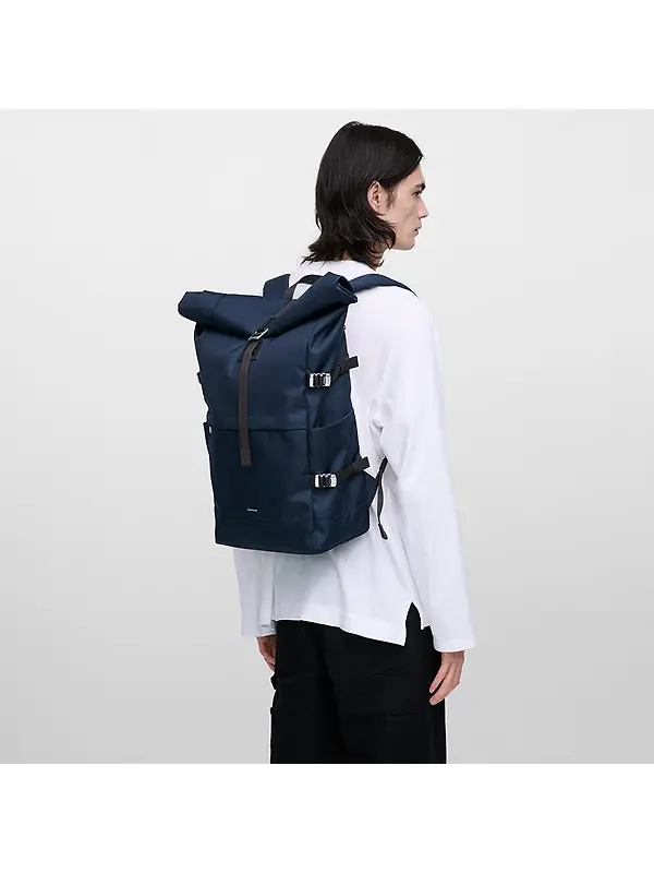 Sandqvist Icon Rolltop Backpack L 26L 16" - Navy Image 2