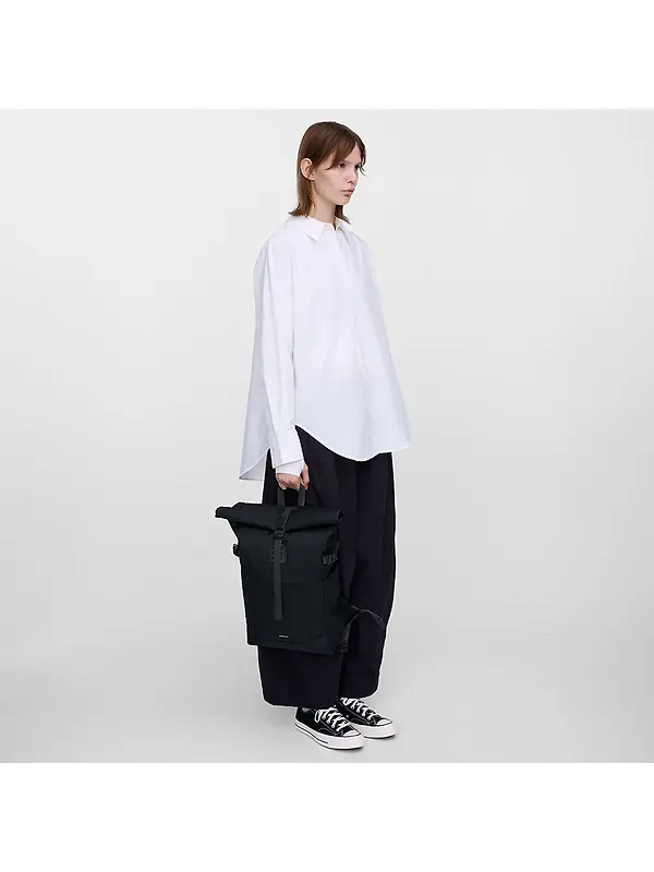 Sandqvist Icon Rolltop Backpack M 23L 14" - Black Image 11