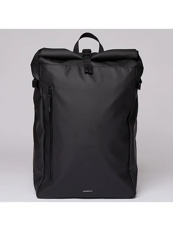 Sandqvist Stream Slim Rolltop Backpack L 26L 16" - Black Image 11