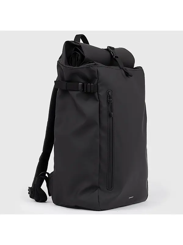 Sandqvist Stream Slim Rolltop Backpack L 26L 16" - Black Image 4
