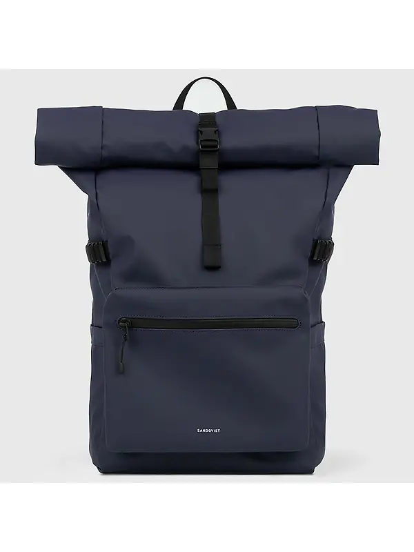 Sandqvist Stream Rolltop Backpack L 34L 16" - Navy Image 8