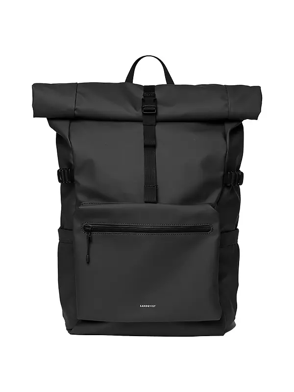 Sandqvist Stream Rolltop Backpack L 34L 16" - Black Image 1