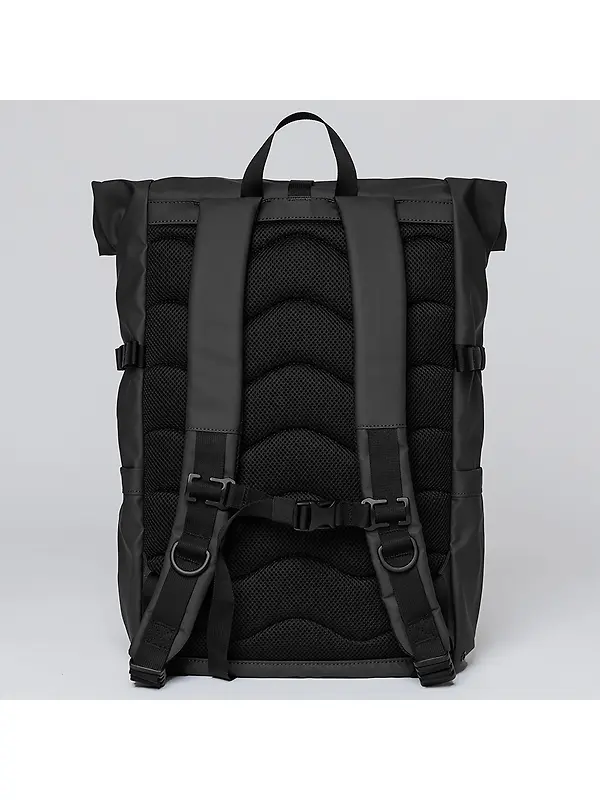 Sandqvist Stream Rolltop Backpack L 34L 16" - Black Image 6