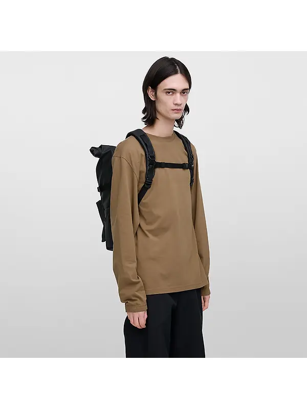 Sandqvist Stream Rolltop Backpack L 34L 16" - Black Image 2