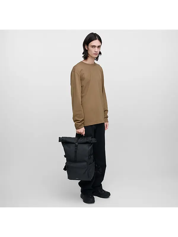 Sandqvist Stream Rolltop Backpack L 34L 16" - Black Image 14