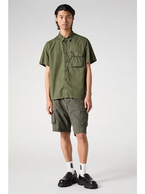 Parajumpers Men's Merv Short Sleeve Shirt - Tortuga Green Image 4