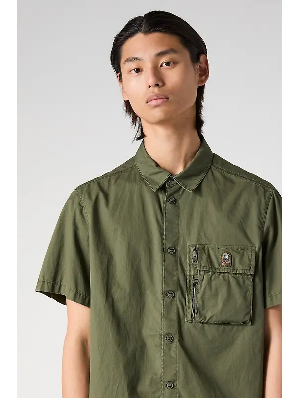 Parajumpers Men's Merv Short Sleeve Shirt - Tortuga Green Image 6