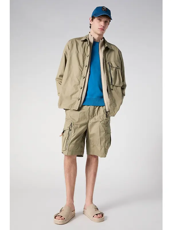 Parajumpers Men's Kurtis Long Sleeved Overshirt - Silver Sage Image 5