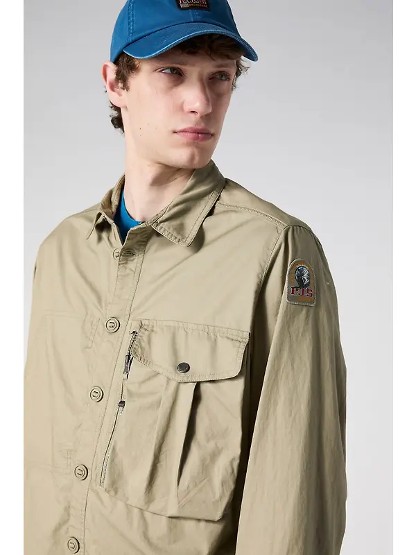 Parajumpers Men's Kurtis Long Sleeved Overshirt - Silver Sage Image 7